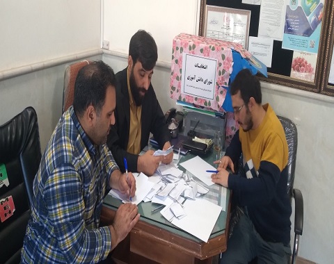 شمارش آراء انتخابات شورای دانش آموزی آموزشگاه